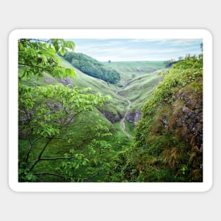 English Countryside. Cave Dale, Peak District, Derbyshire. Sticker